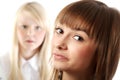 Portrait two girls Royalty Free Stock Photo