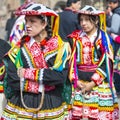 Quechua Indigenous Women, Inti Raymi Festival, Cusco Royalty Free Stock Photo