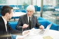 Senior Business Partners in Meeting Royalty Free Stock Photo
