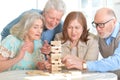 Senior couples having fun Royalty Free Stock Photo