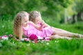 Portrait of two twins Royalty Free Stock Photo