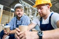 Builders on Coffee Break Royalty Free Stock Photo