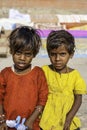 Portrait of two young indian girls