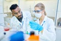 Research Technicians Working in Laboratory Royalty Free Stock Photo