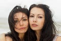 Portrait of a two young women Royalty Free Stock Photo