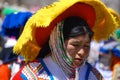 Portrait of unidentified children in Checaspampa traditional clothing Royalty Free Stock Photo