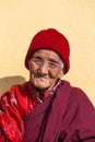 Portrait of unidentified monk circle Boudhanath Royalty Free Stock Photo