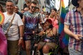 Portrait of unidentified participants, at the Toscana Pride LGBTQ parade