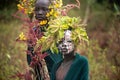 Portrait of unidentified Surmi boy Royalty Free Stock Photo