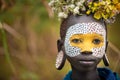 Portrait of unidentified Surmi woman Royalty Free Stock Photo