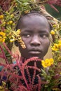 Portrait of unidentified Surmi woman Royalty Free Stock Photo