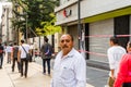 Portrait of unknow male pedestrian in the street of Mexico City