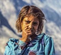 Portrait of unknown farmer woman Royalty Free Stock Photo