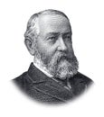 Portrait of USA President Benjamin Harrison