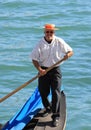 Portrait of Venetian gondolier, Venice - Italy Royalty Free Stock Photo