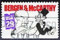 Portrait of ventriloquist Edgar Bergen and Charlie Mccarthy. Bergen 1903 - 1978 was an American actor and comedian