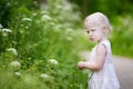 Portrait of a very angry little girl Royalty Free Stock Photo