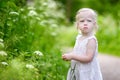 Portrait of a very angry little girl Royalty Free Stock Photo