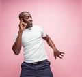 Portrait of a very happy afro American man Royalty Free Stock Photo