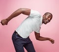 Portrait of a very happy afro American man Royalty Free Stock Photo