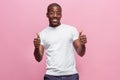 Portrait of a very happy afro American man Royalty Free Stock Photo