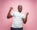 Portrait of a very happy afro American man Royalty Free Stock Photo