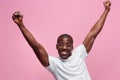 Portrait of a very happy afro American man Royalty Free Stock Photo