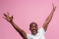 Portrait of a very happy afro American man Royalty Free Stock Photo