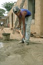 Portrait very young, teen, latino construction worker