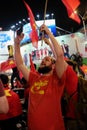 Portrait of Vietnamese football supporter