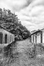 Black and white houses