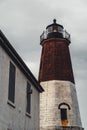 Historic Judith Point Lighthouse - Rhode Island Royalty Free Stock Photo