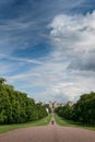 Portrait View of Long Walk and Windsor Castle Royalty Free Stock Photo