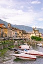 Portrait View of the Port and Marine of Cannobio, Piedmont, Italy