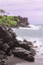 Portrait View of the Rugged Maui Coast in the Evening Light Royalty Free Stock Photo