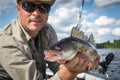 Portrait with walleye Royalty Free Stock Photo