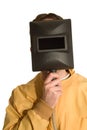 Portrait of a Welder Royalty Free Stock Photo