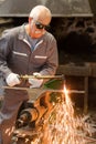 portrait welder doing work