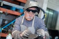 portrait welder man