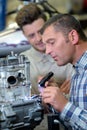 portrait welder welding iron Royalty Free Stock Photo