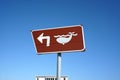 Whale watching sign in Hermanus Royalty Free Stock Photo