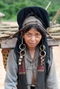 Portrait woman of Akha in Laos