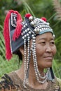 Portrait woman from Asia, Akha