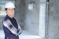 Portrait woman builder Royalty Free Stock Photo