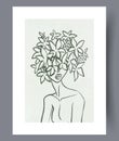 Portrait woman environmental lady wall art print Royalty Free Stock Photo