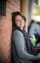 Portrait of Woman feeling Fulfilled and Gratified - Natural Light Royalty Free Stock Photo