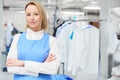 Portrait of a woman Laundry worker Royalty Free Stock Photo