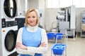 Portrait of a woman Laundry worker Royalty Free Stock Photo