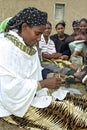 Portrait of woman of microcredit association