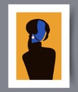 Portrait woman nordic avatar wall art print